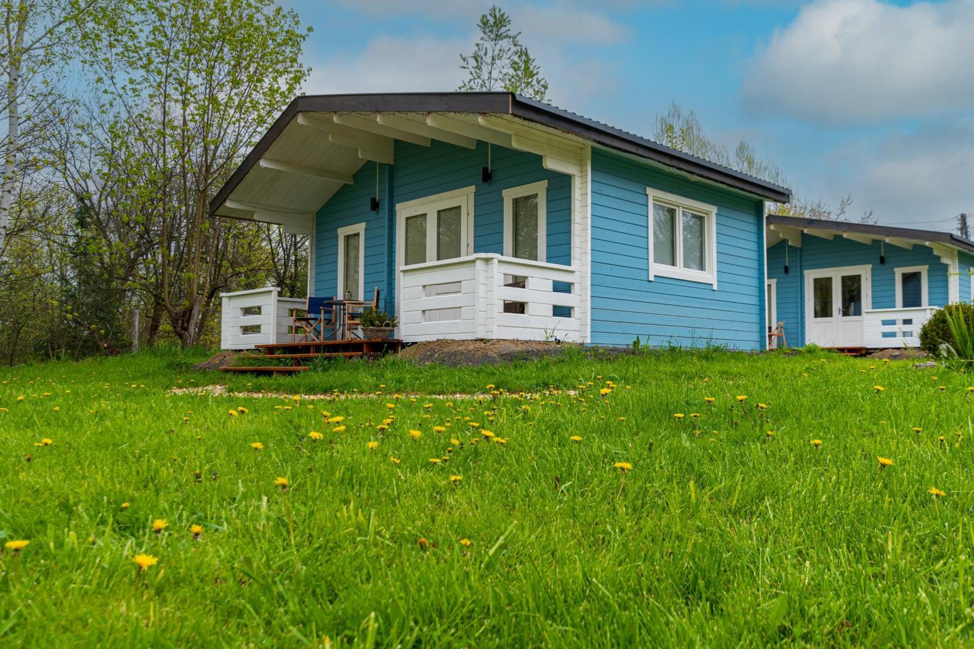 Domek Caloroczny Na Wylacznosc Niebieska Osada Nad Gorskim Potokiem Stary Waliszow 外观 照片