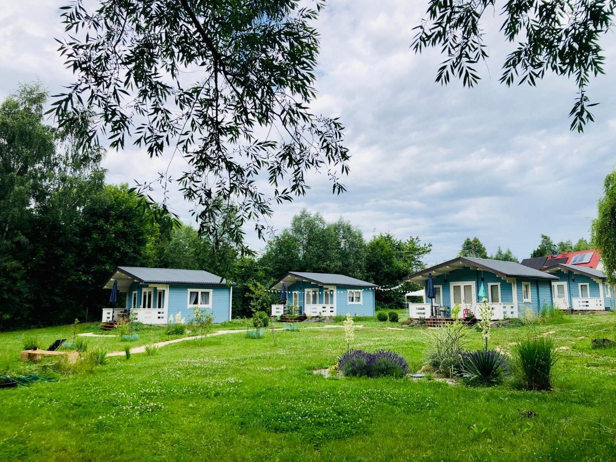 Domek Caloroczny Na Wylacznosc Niebieska Osada Nad Gorskim Potokiem Stary Waliszow 外观 照片